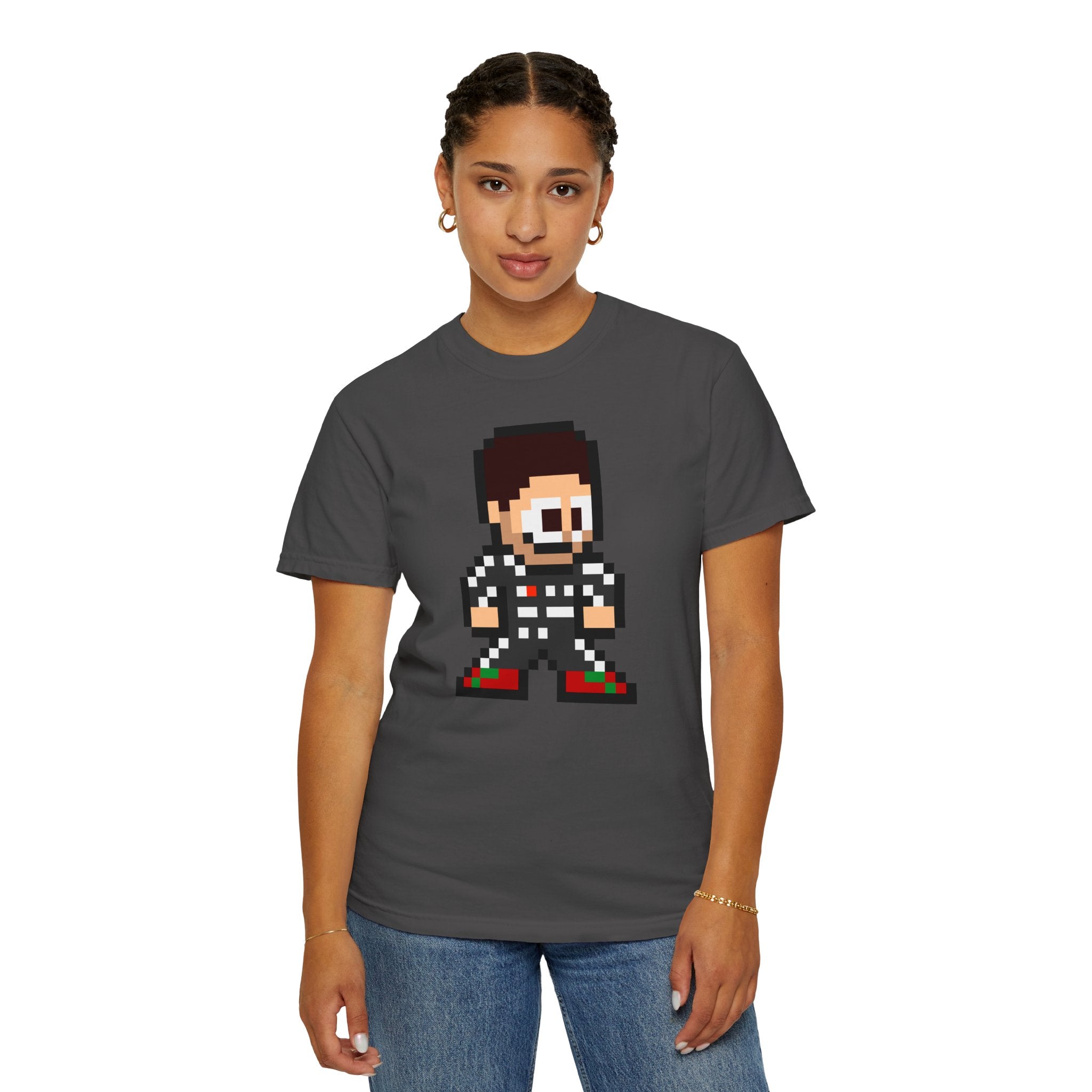 8-bit Sergio Perez Adult Heavyweight 100% Cotton T-shirt