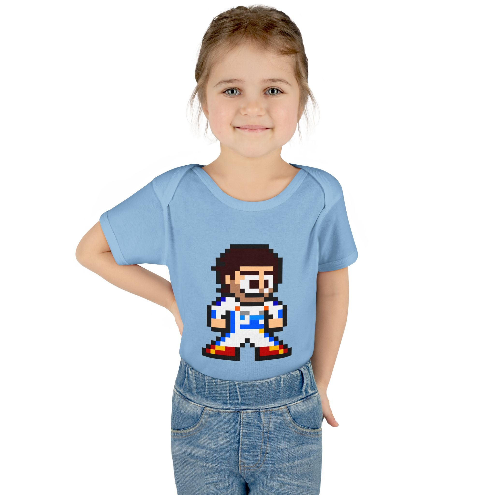 8-bit Carlos Sainz Baby Bodysuit