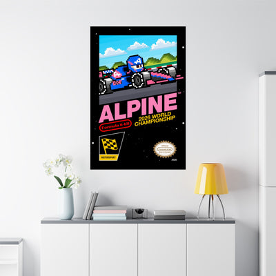 Alpine 8-bit Game Poster