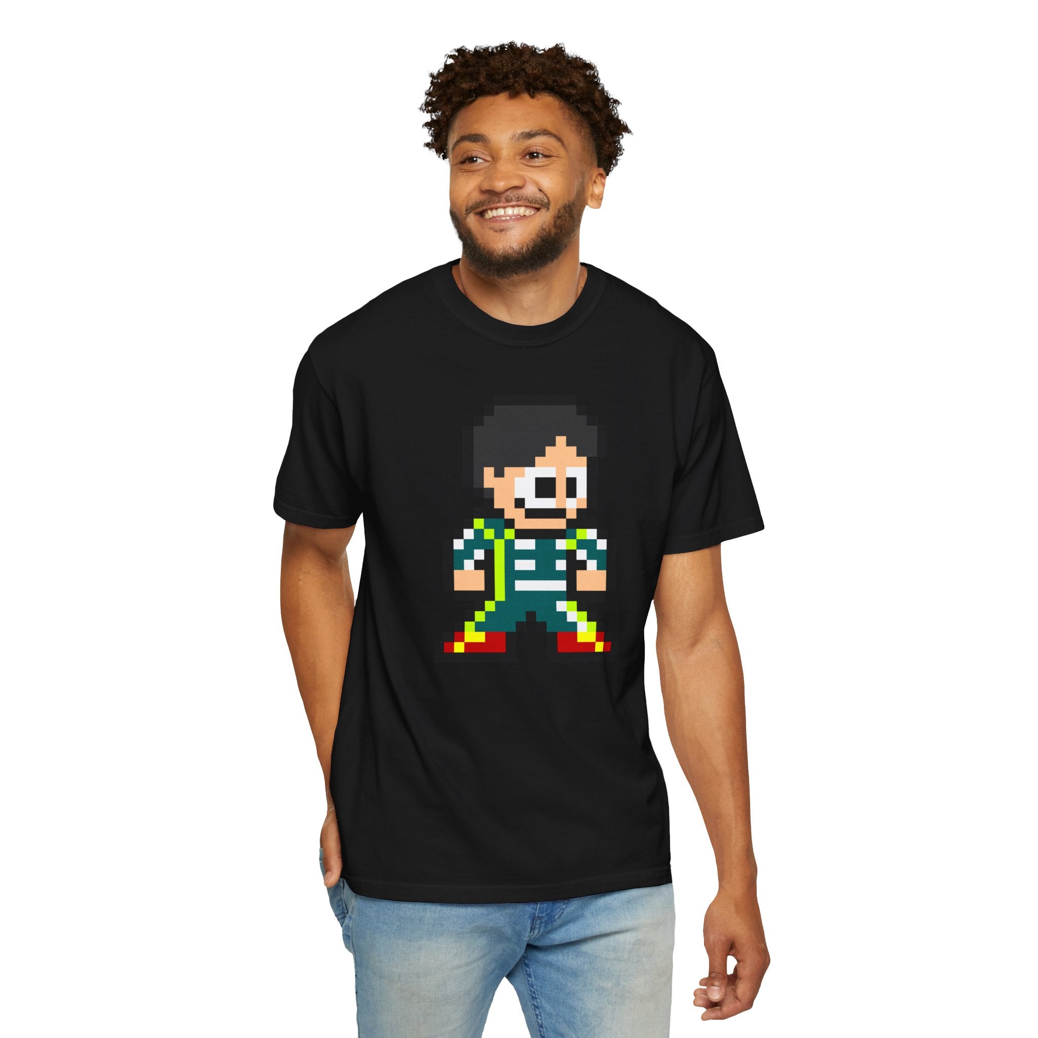 8-bit Lance Stroll Adult Heavyweight 100% Cotton T-shirt
