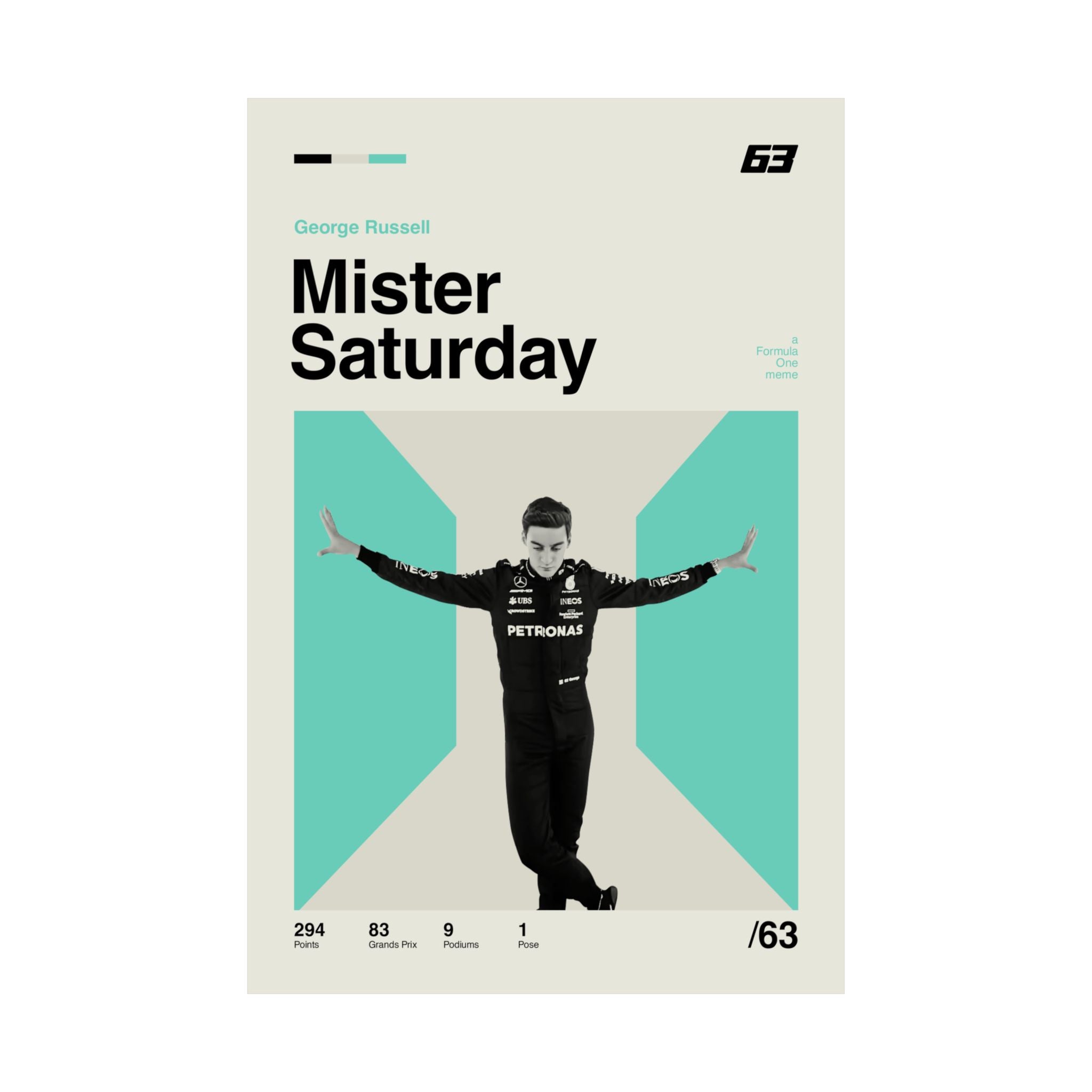 Mister Saturday Mid-century Poster
