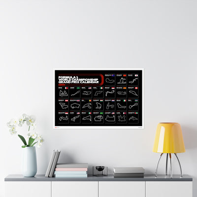 2025 Grand Prix Calendar Poster