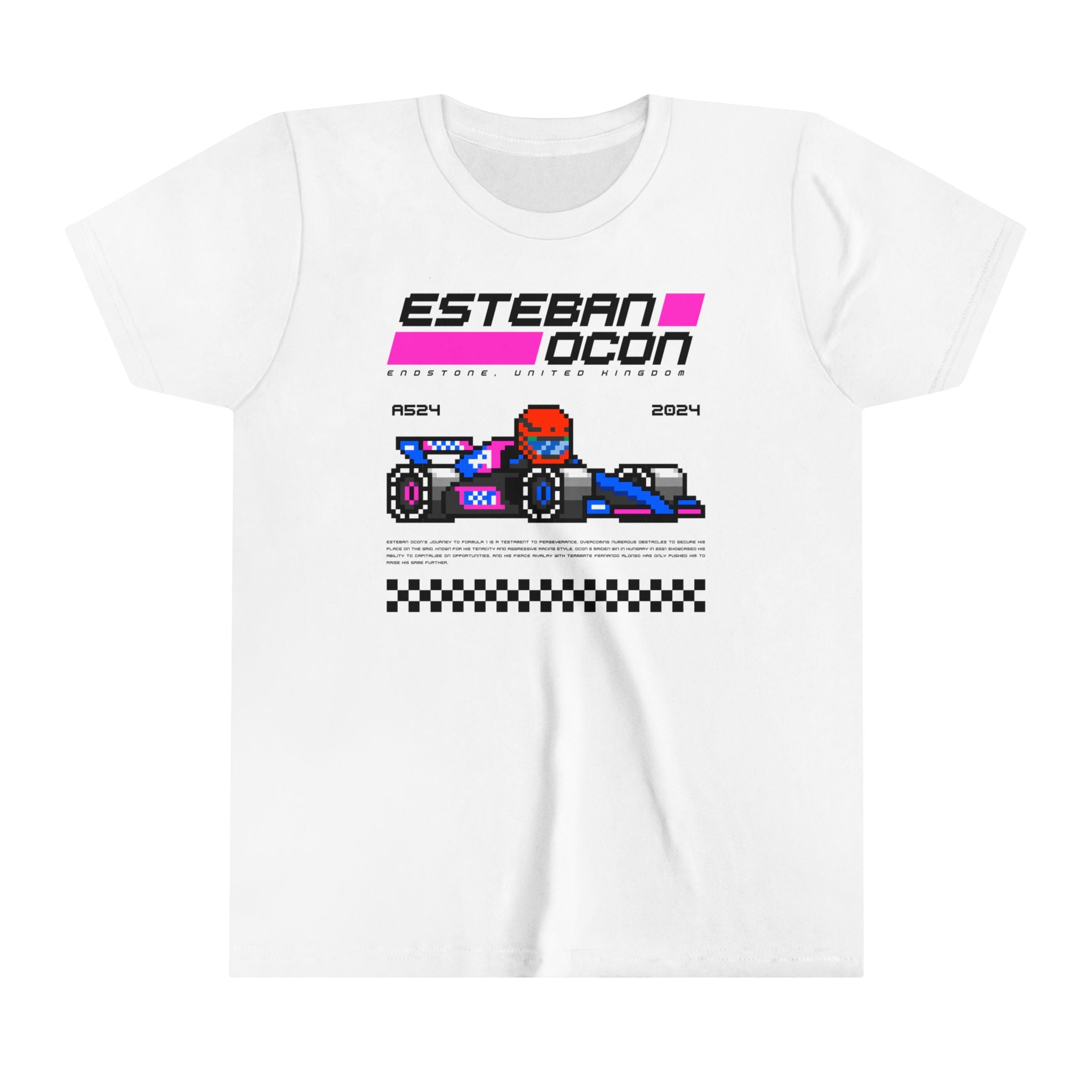 Esteban Ocon 8-bit Team Youth T-shirt