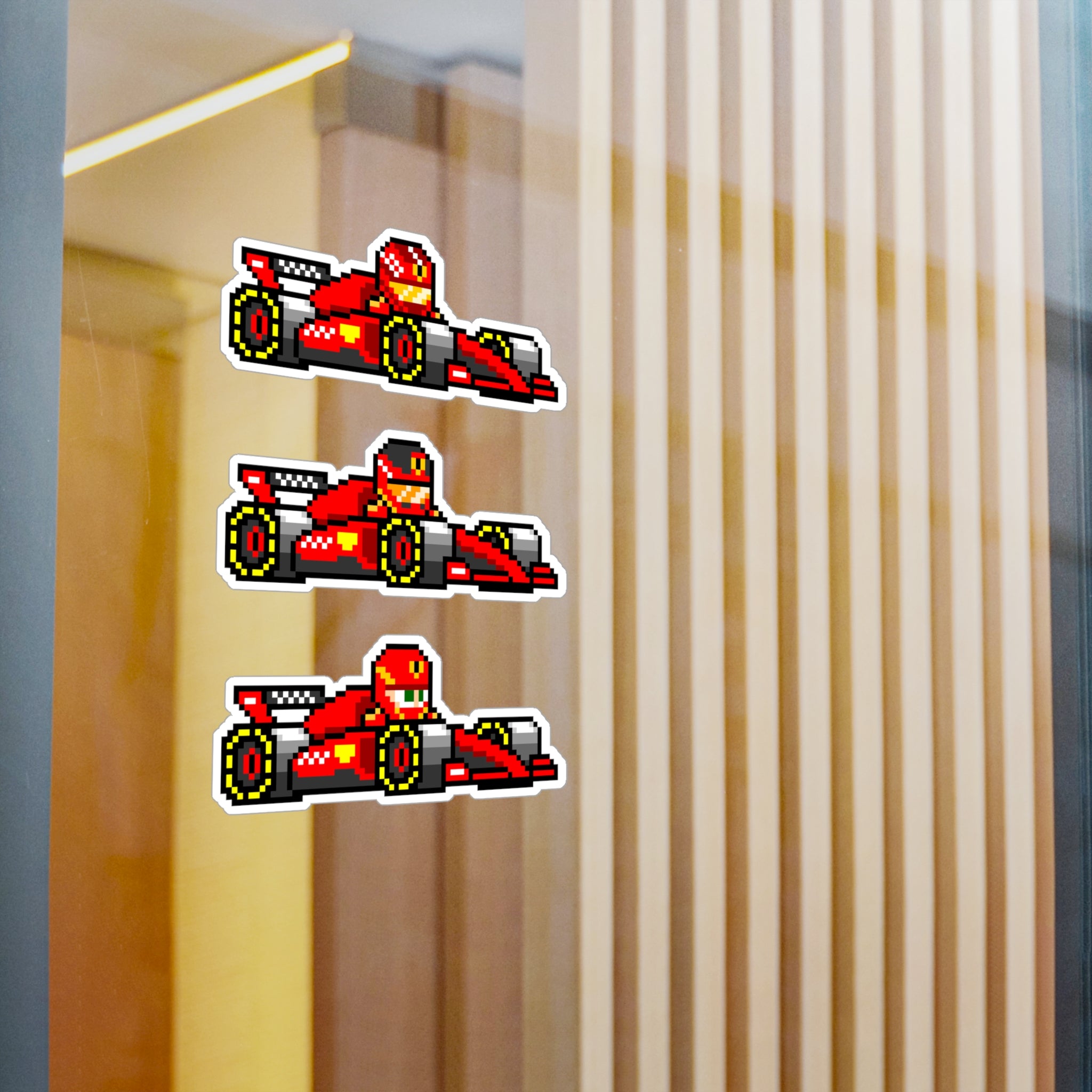 Ferrari 8-bit Vinyl Decal Stickers