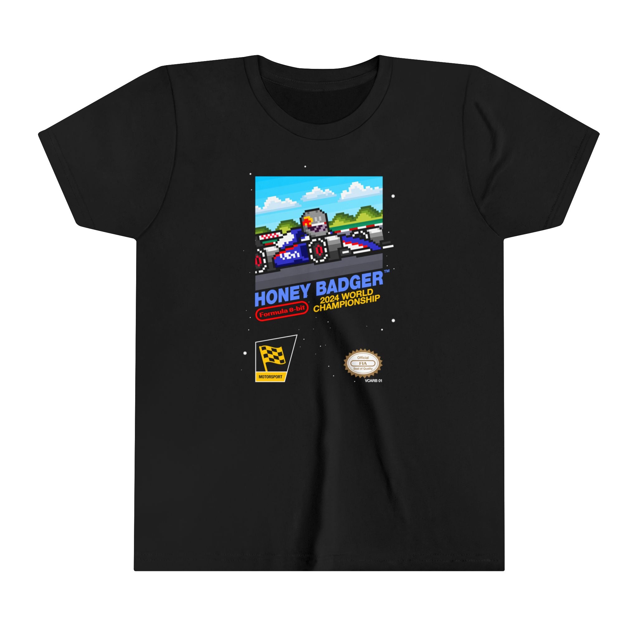 Honey Badger 8-bit Game Youth T-shirt