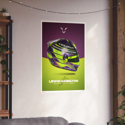 Lewis Hamilton Signature Poster