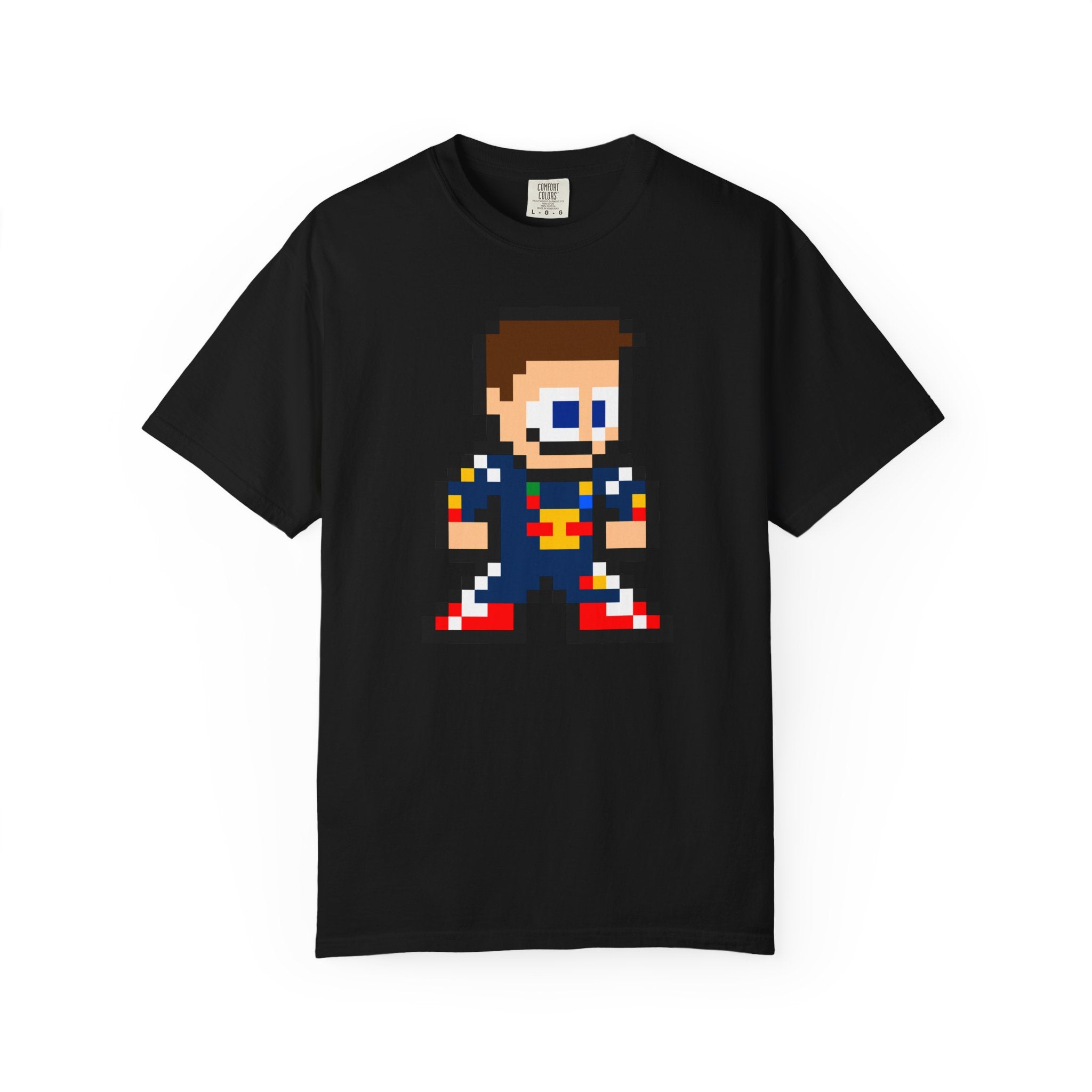 8-bit Max Verstappen Adult Heavyweight 100% Cotton T-shirt