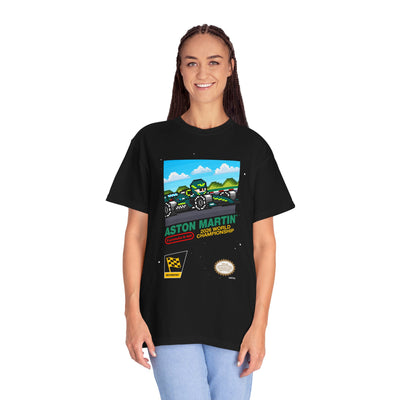 Aston Martin 8-bit Game Adult Heavyweight 100% Cotton T-shirt