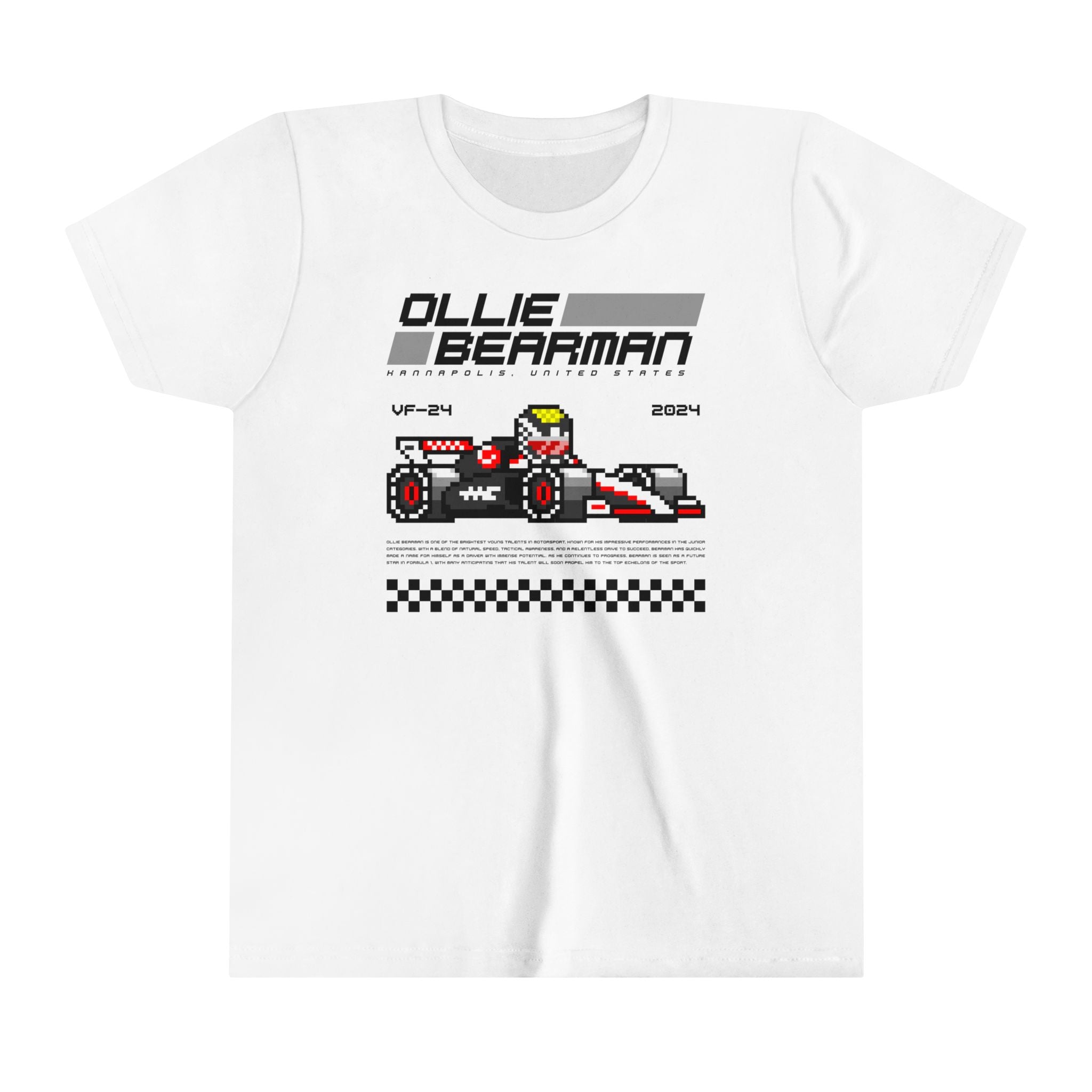 Ollie Bearman 8-bit Team Youth T-shirt