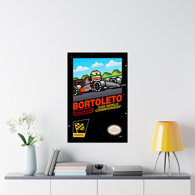 Bortoleto 8-bit Game Poster