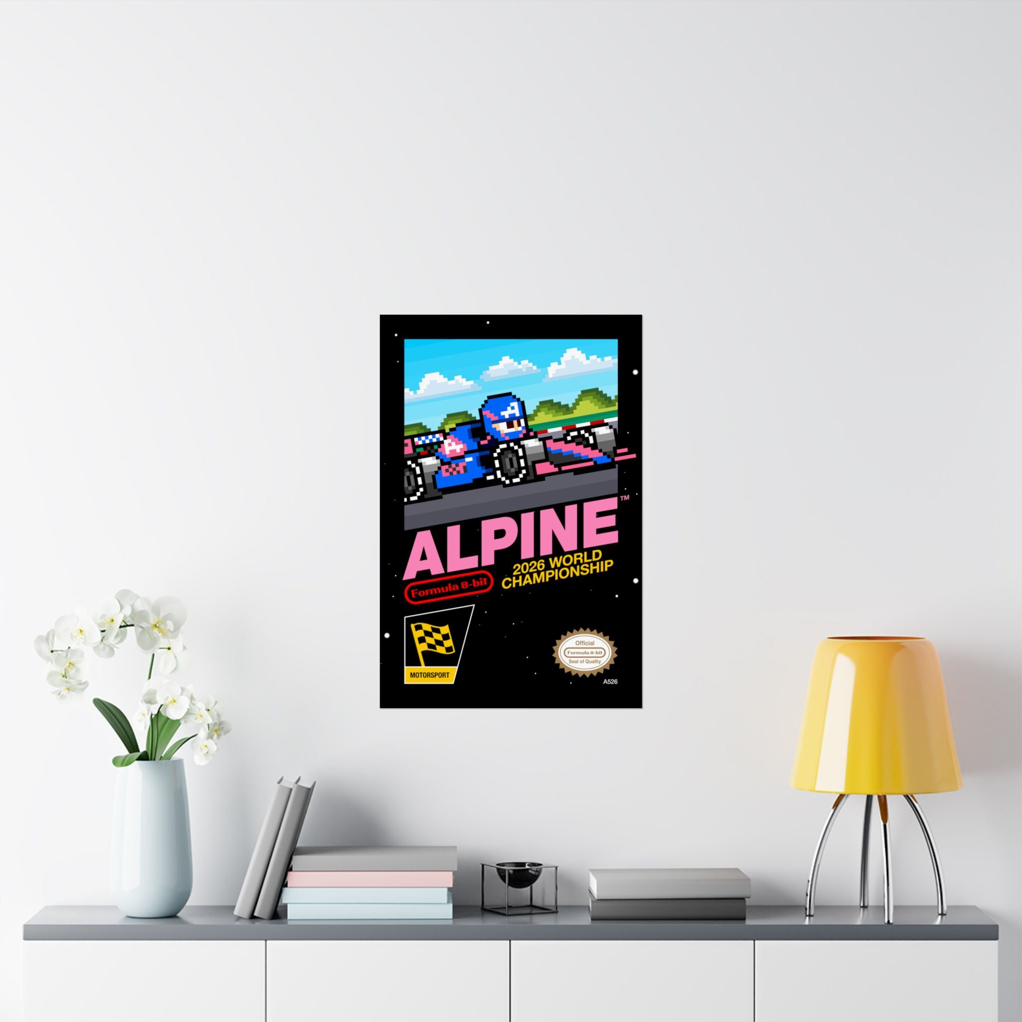 Alpine 8-bit Game Poster
