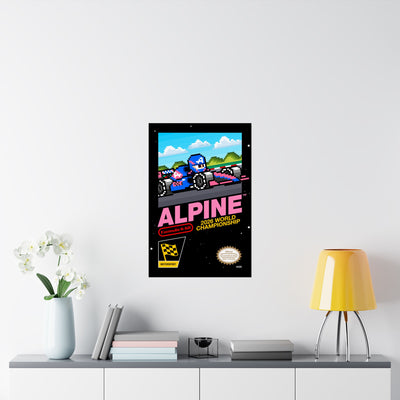 Alpine 8-bit Game Poster