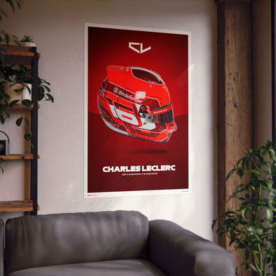 Charles Leclerc Signature Poster