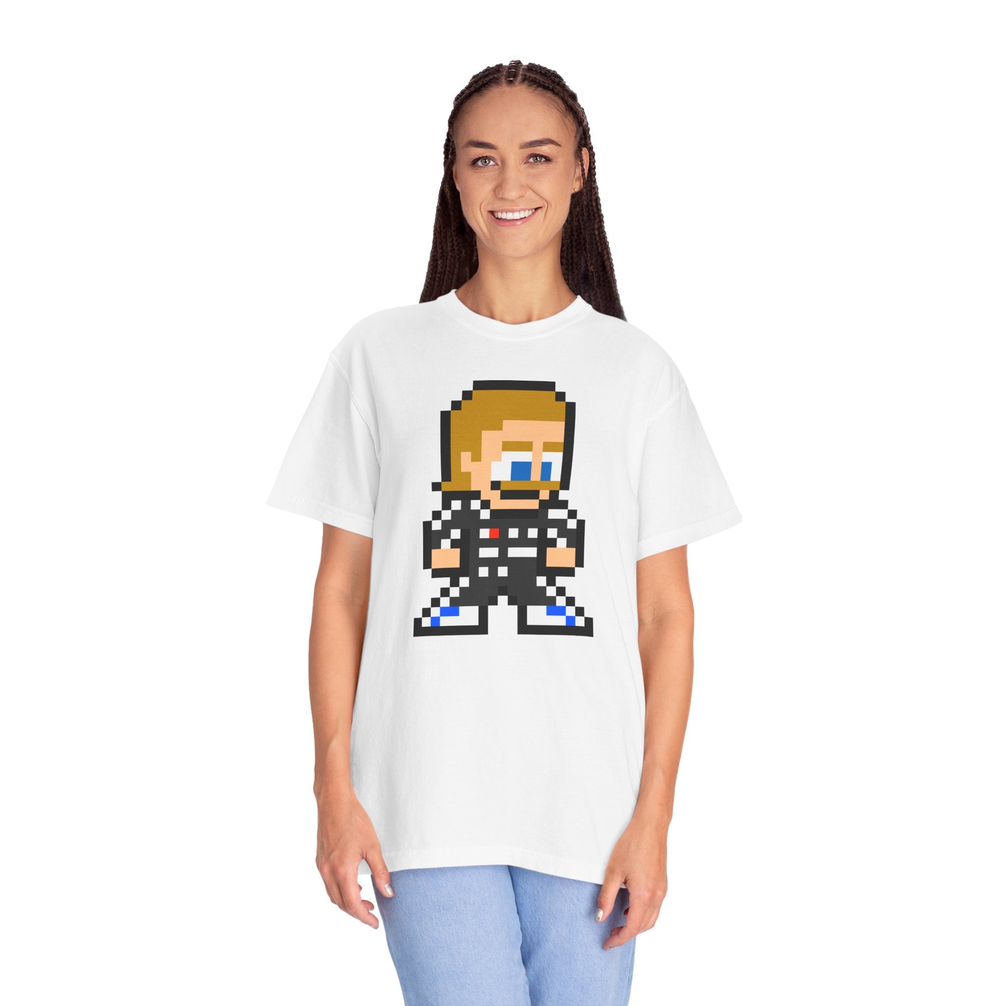 8-bit Valtteri Bottas Adult Heavyweight 100% Cotton T-shirt