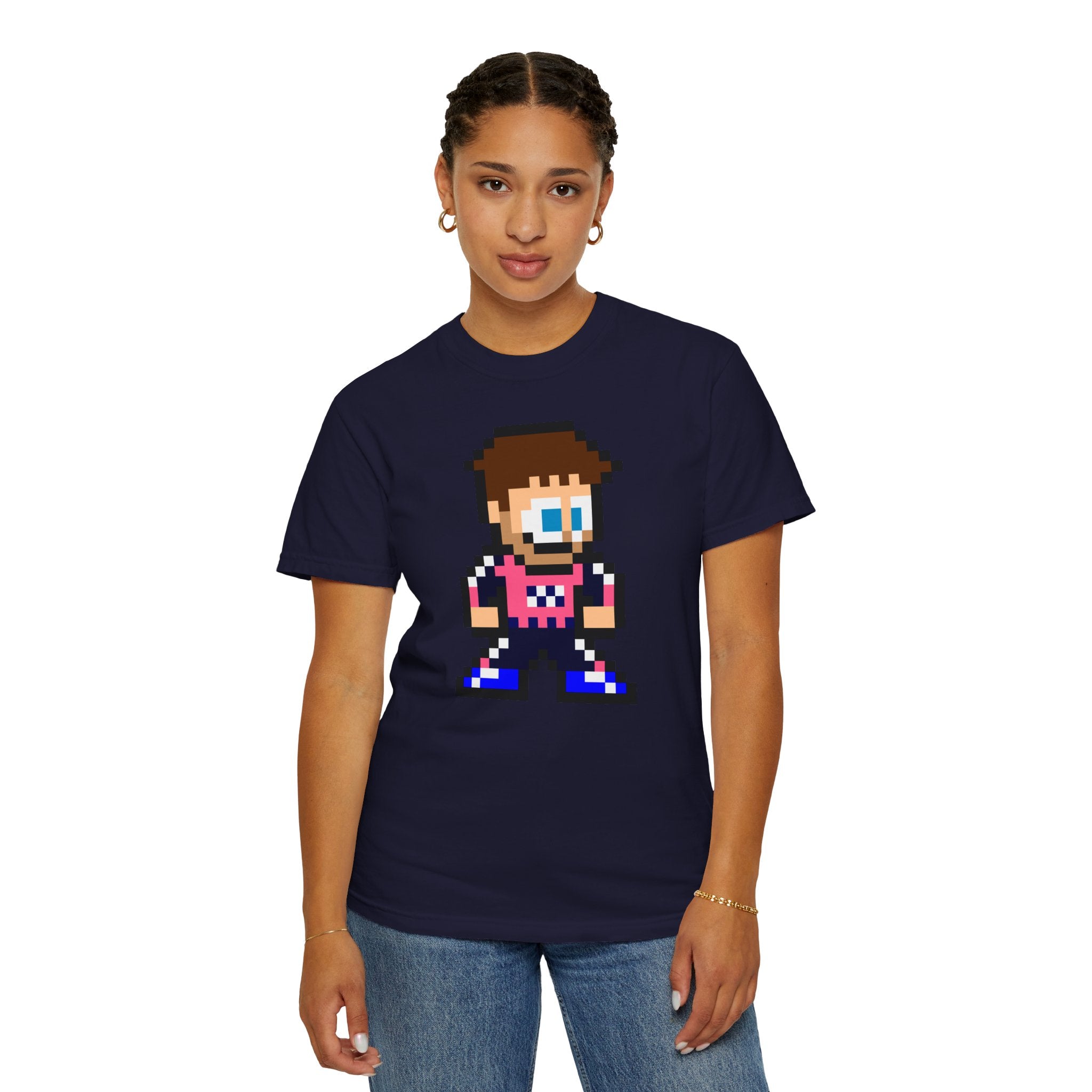 8-bit Pierre Gasly Adult Heavyweight 100% Cotton T-shirt