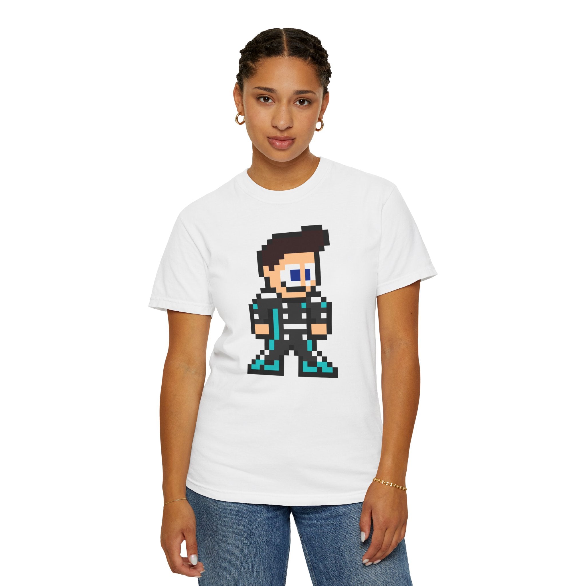 8-bit George Russell Adult Heavyweight 100% Cotton T-shirt