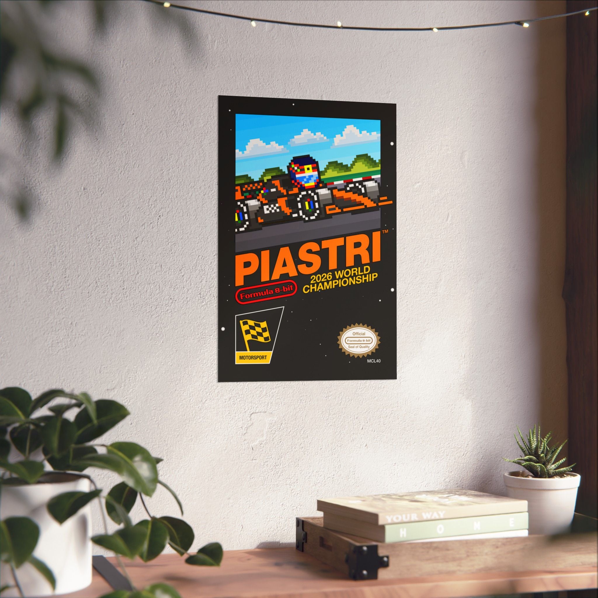 Piastri 8-bit Game Poster