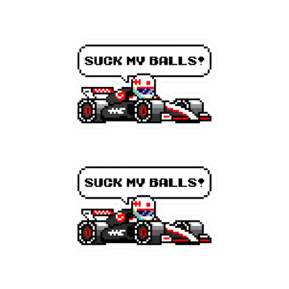 Magnussen "SUCK MY BALLS!" 8-bit Radio Vinyl Decal Sticker