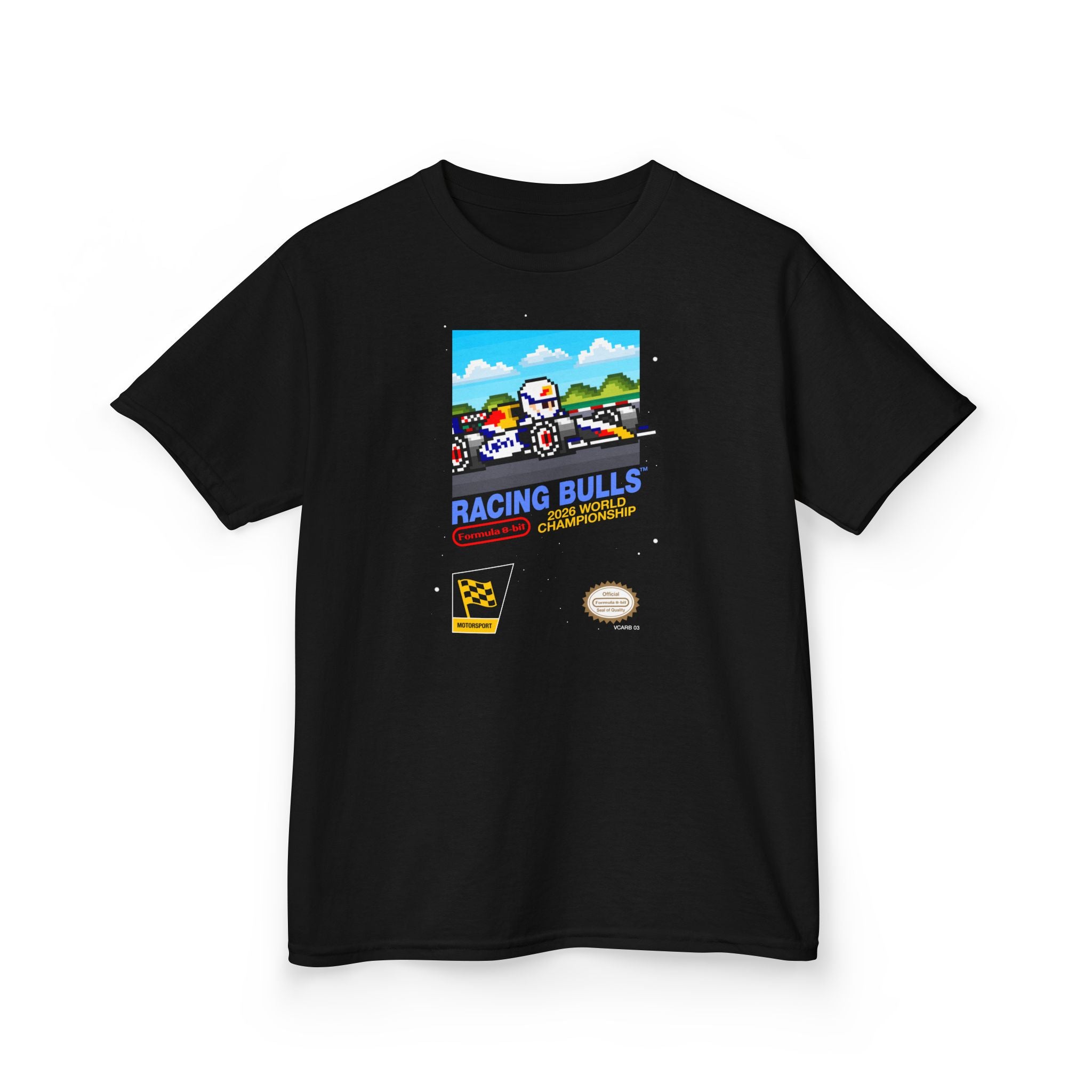 Racing Bulls 8-bit Game Kids Tee