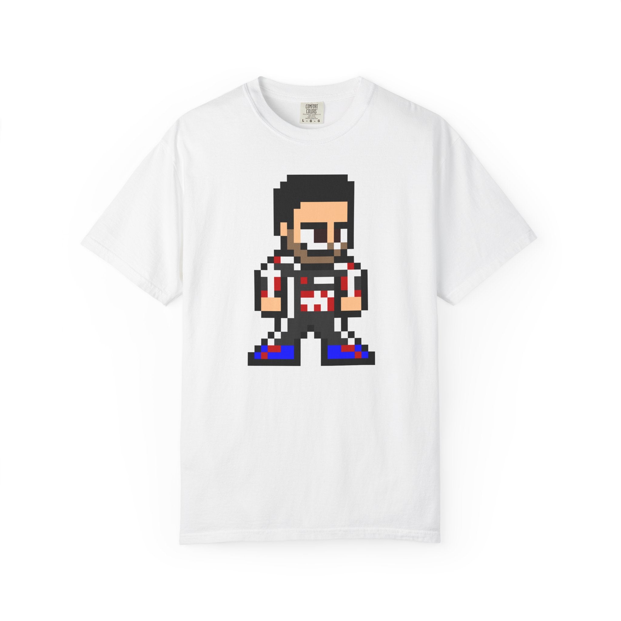 8-bit Esteban Ocon Adult Heavyweight 100% Cotton T-shirt