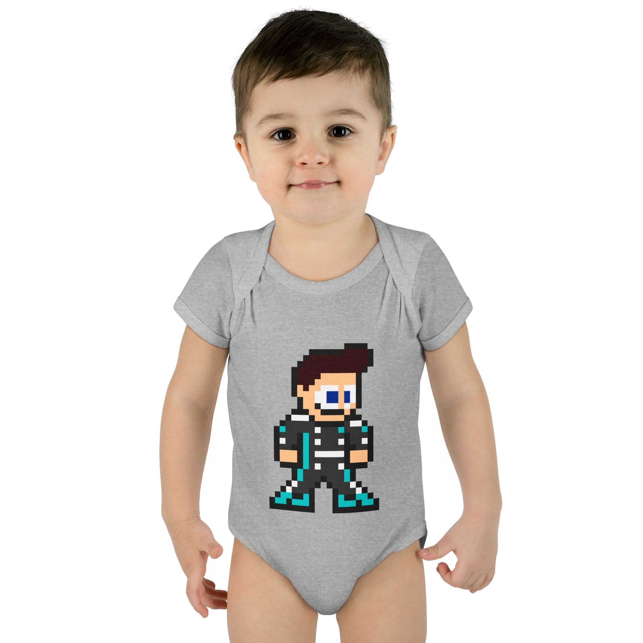 8-bit George Russell Baby Bodysuit