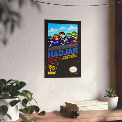 Isack Hadjar 8-bit Game Poster