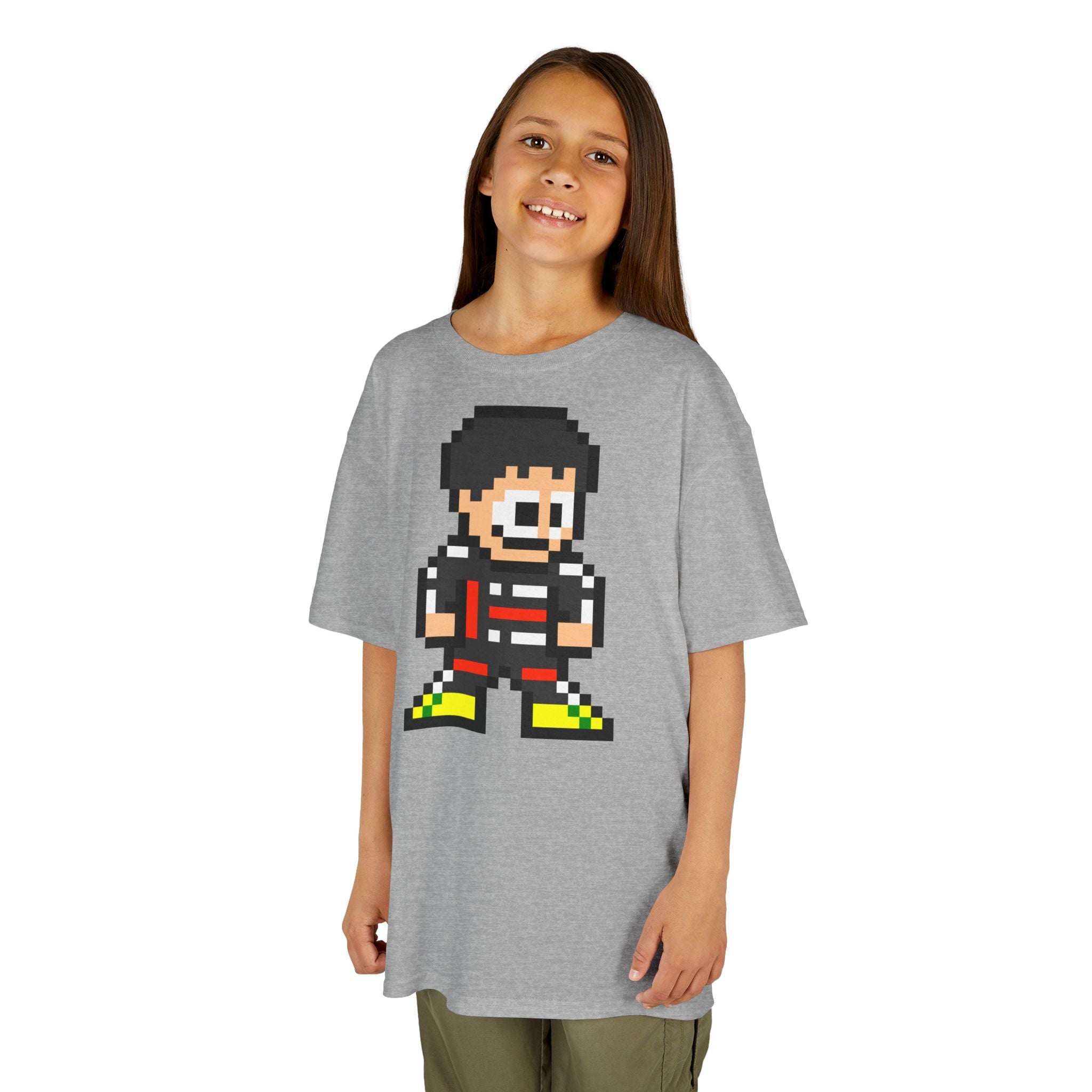 8-bit Gabriel Bortoleto Kids Tee