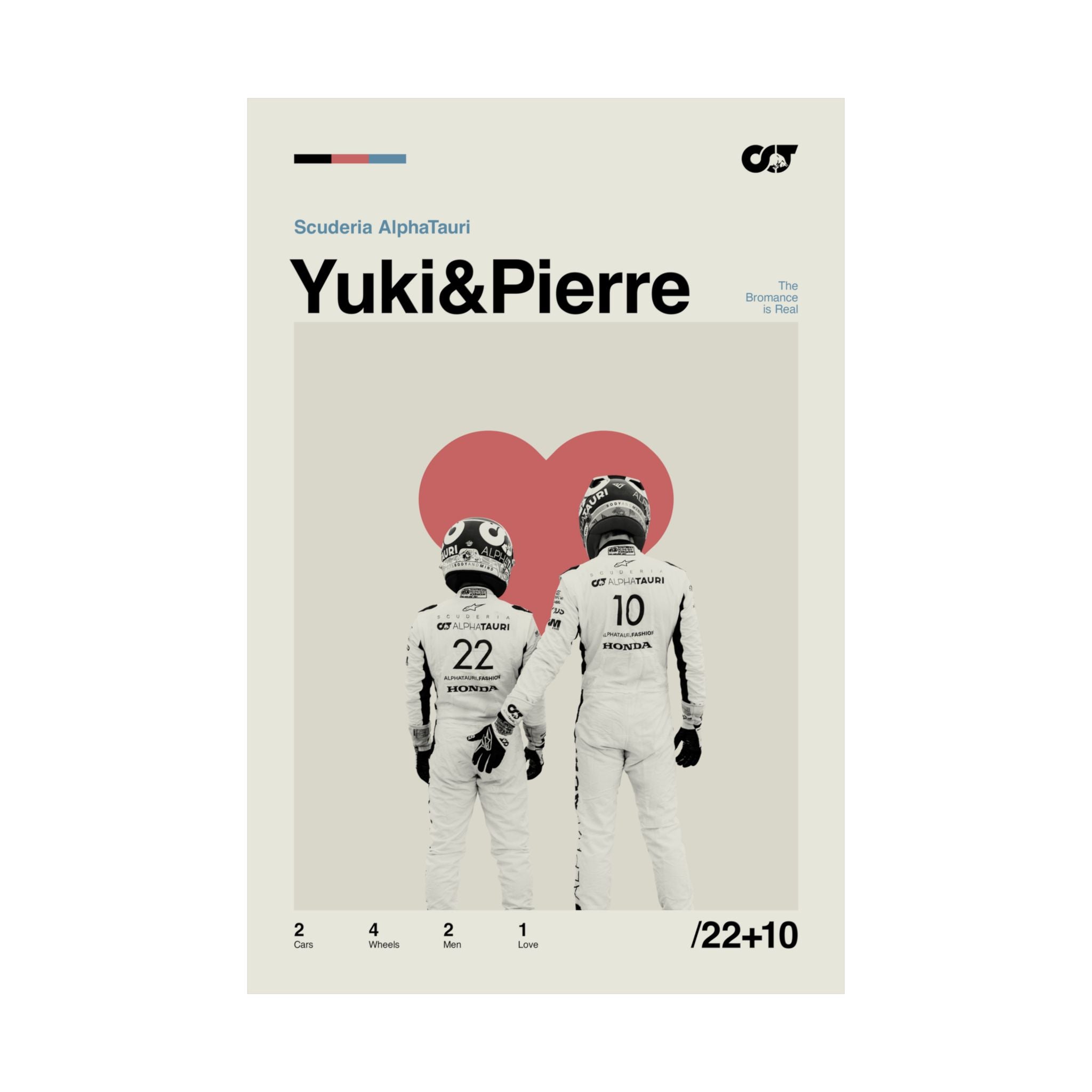 Yuki & Pierre Mid-century Poster