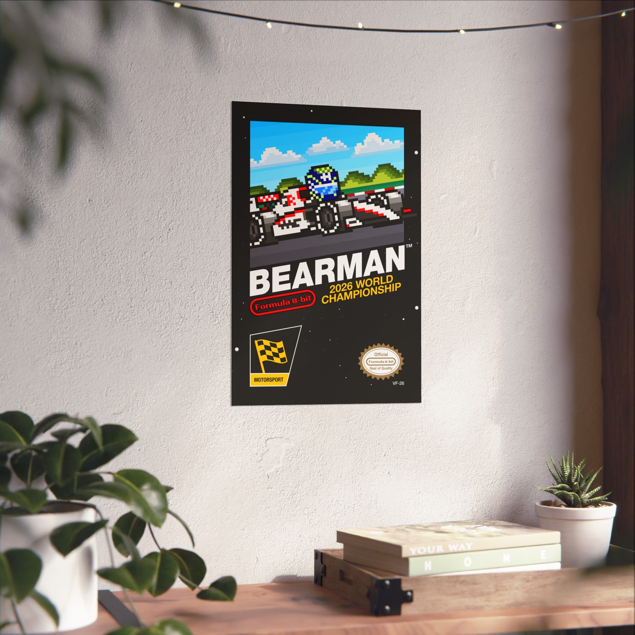 Bearman 8-bit Game Poster