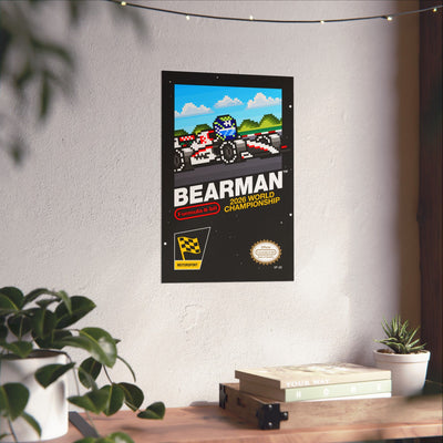 Bearman 8-bit Game Poster
