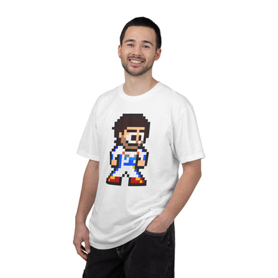 8-bit Carlos Sainz Adult Heavyweight 100% Cotton T-shirt