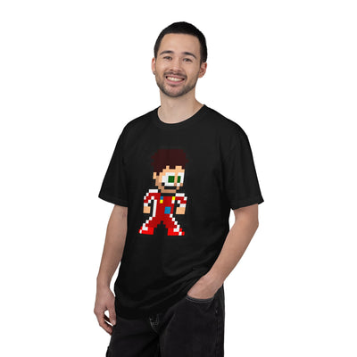8-bit Charles Leclerc Adult Heavyweight 100% Cotton T-shirt