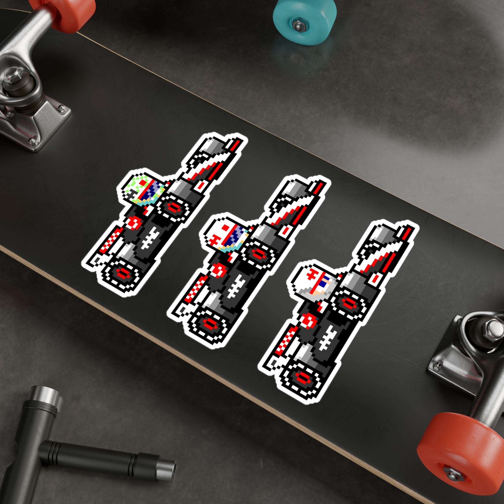 Haas 8-bit Vinyl Decal Stickers