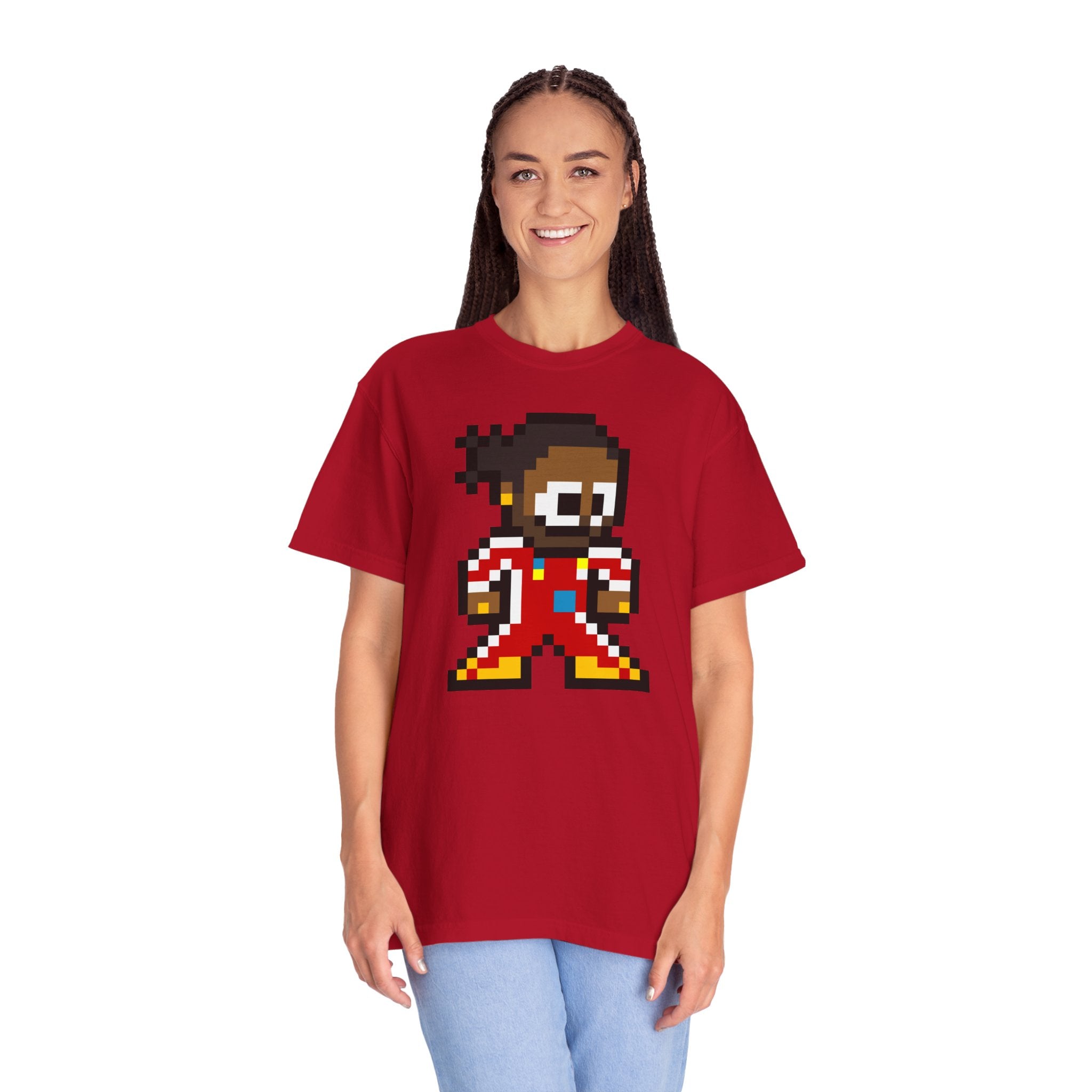 8-bit Lewis Hamilton Adult Heavyweight 100% Cotton T-shirt