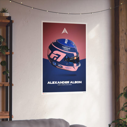 Alex Albon Signature Poster