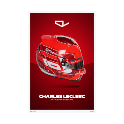 Charles Leclerc Signature Poster