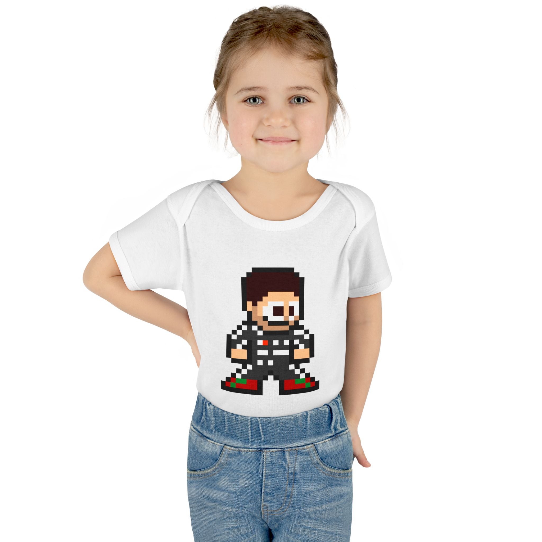 8-bit Sergio Perez Baby Bodysuit
