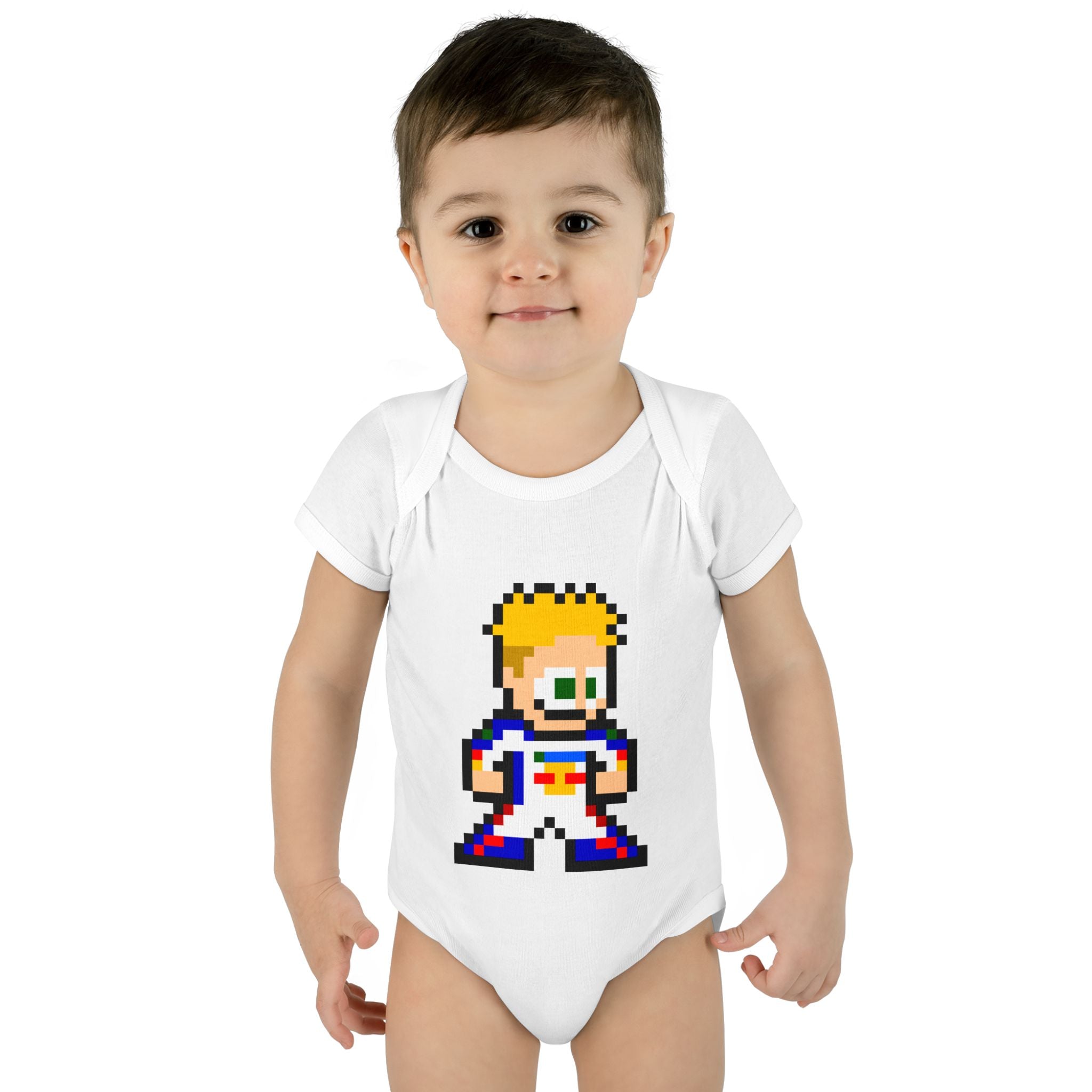 8-bit Liam Lawson Baby Bodysuit