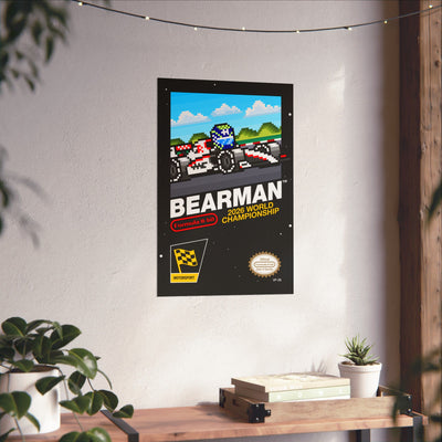 Bearman 8-bit Game Poster
