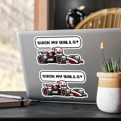 Magnussen "SUCK MY BALLS!" 8-bit Radio Vinyl Decal Sticker