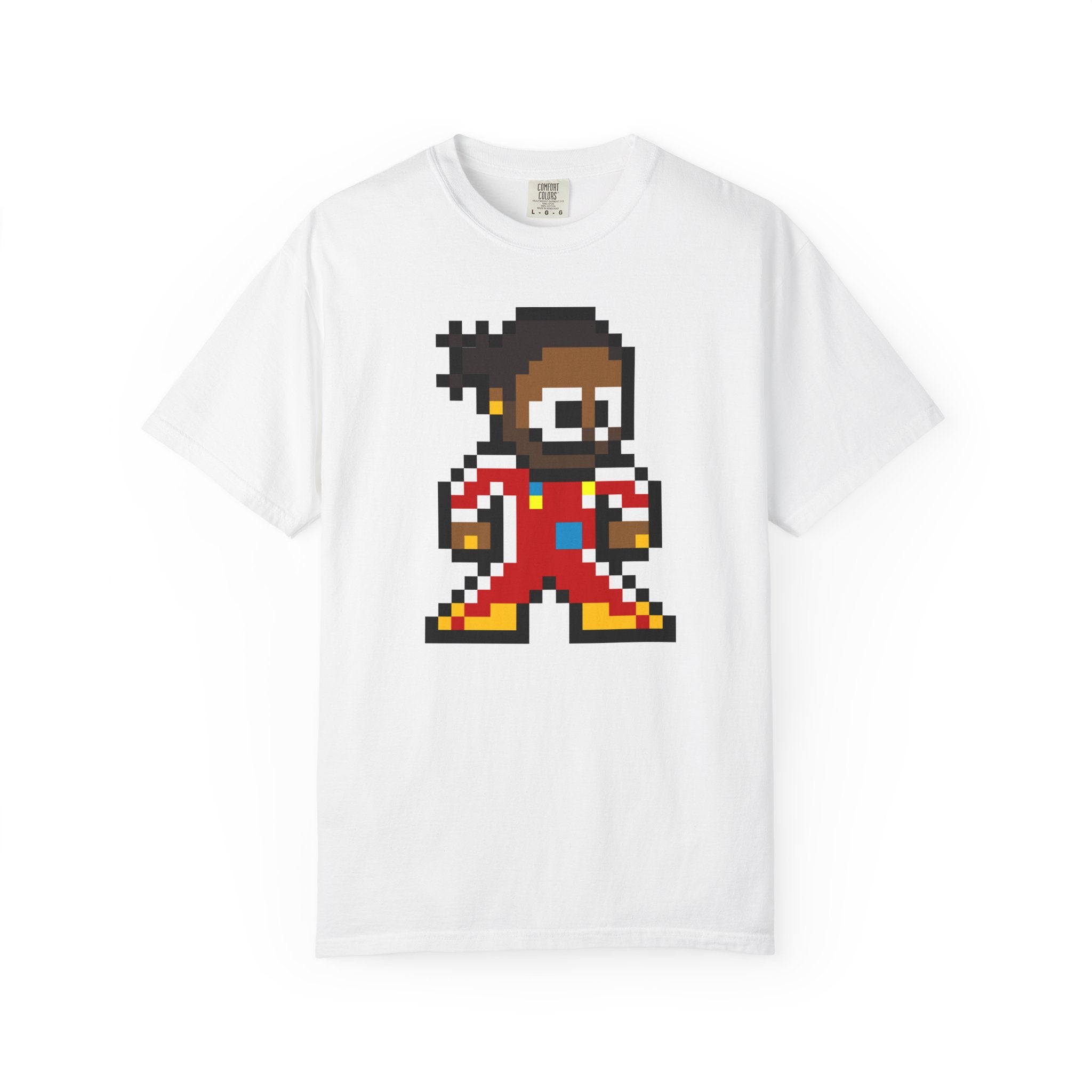 8-bit Lewis Hamilton Adult Heavyweight 100% Cotton T-shirt
