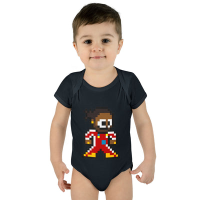 8-bit Lewis Hamilton Baby Bodysuit