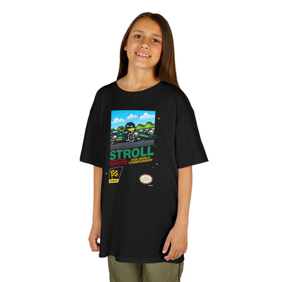 Stroll 8-bit Game Kids Heavyweight 100% Cotton T-shirt