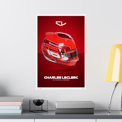 Charles Leclerc Signature Poster