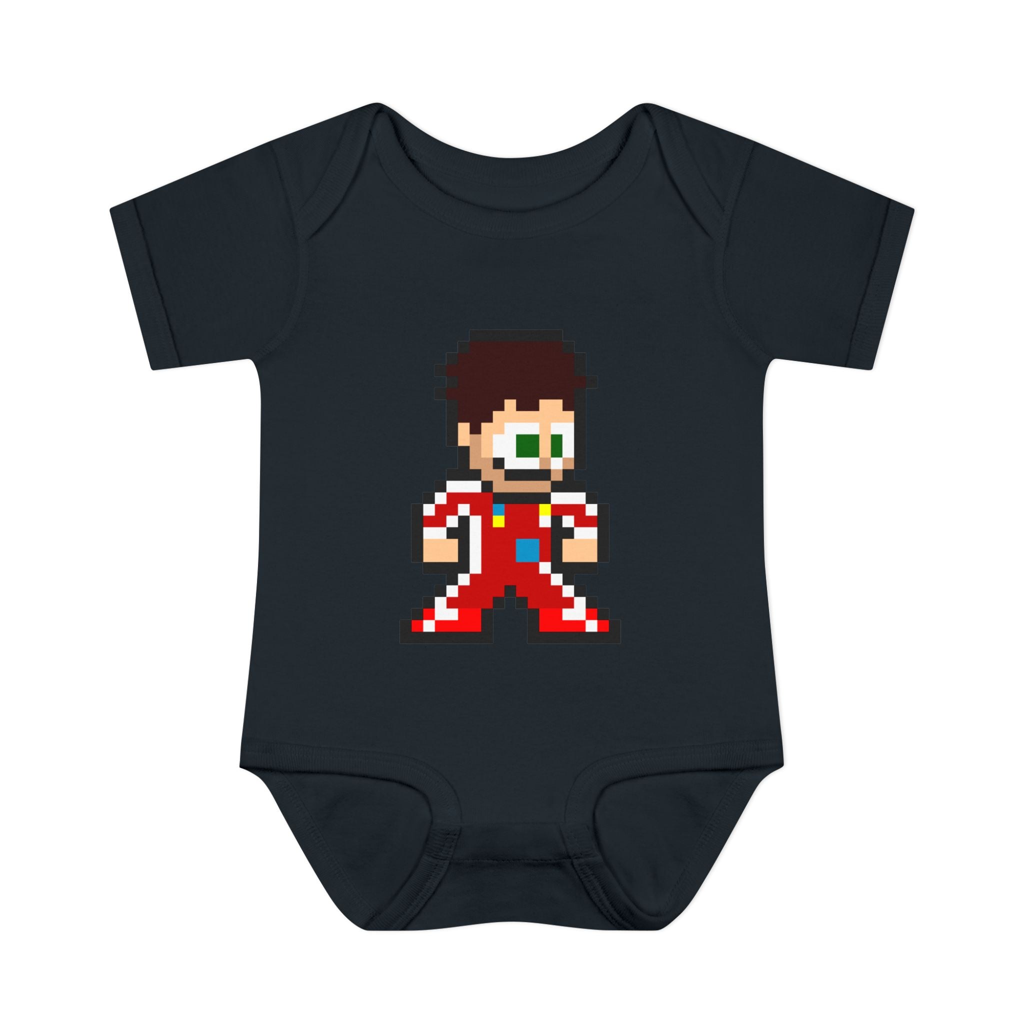 8-bit Charles Leclerc Baby Bodysuit