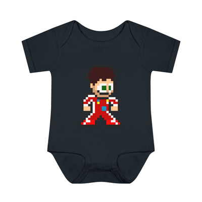 8-bit Charles Leclerc Baby Bodysuit