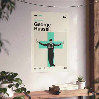 George Russell Mid-century Poster