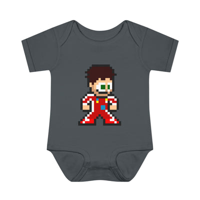 8-bit Charles Leclerc Baby Bodysuit