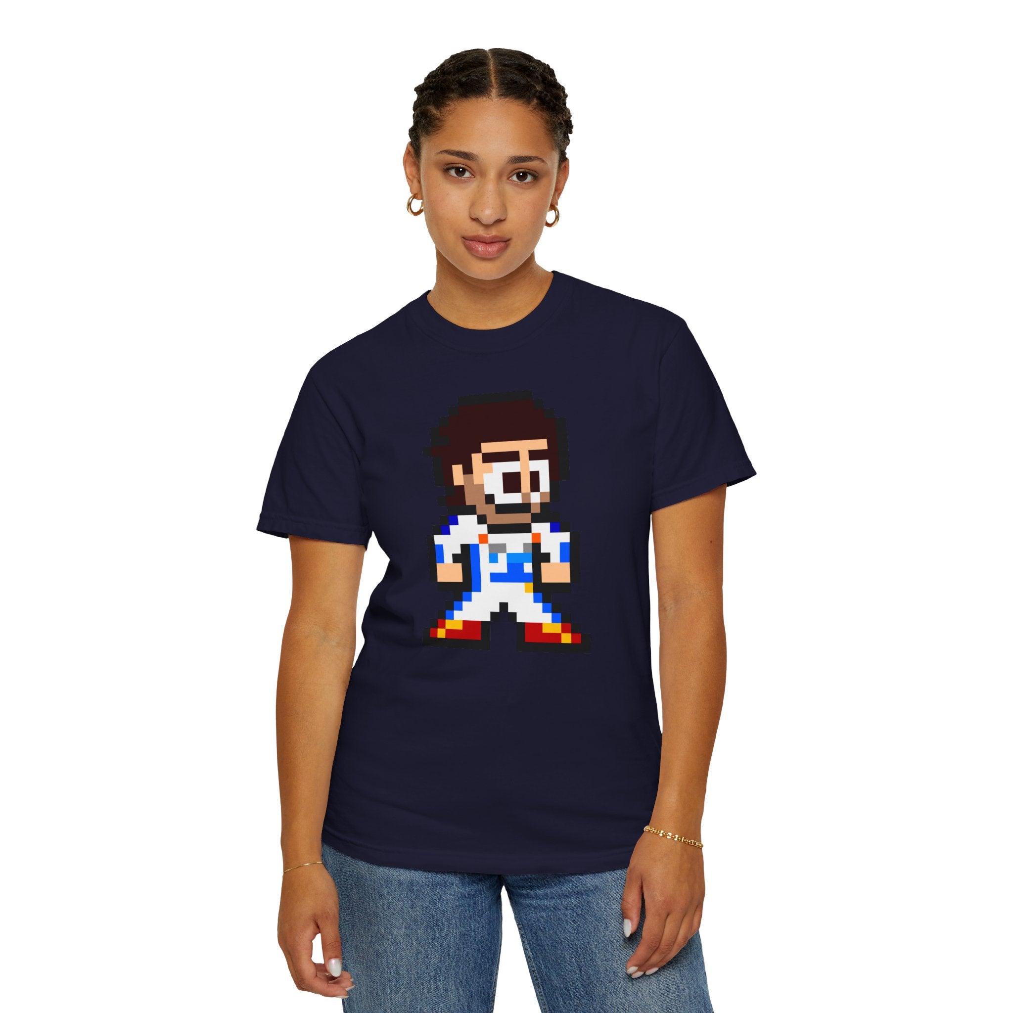 8-bit Carlos Sainz Adult Heavyweight 100% Cotton T-shirt