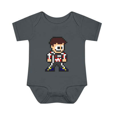 8-bit Ollie Bearman Baby Bodysuit